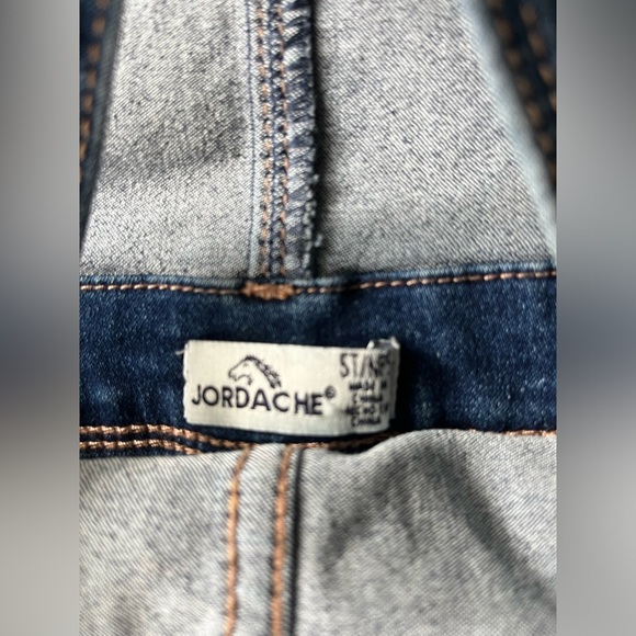 Girls Jordache Denim Short Overalls - Picture 6 of 6